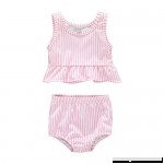 2pcs Set Baby Girl Swimsuit Bathing Suits Beach Bikini Set Pink 12-18M  B07QFK421D